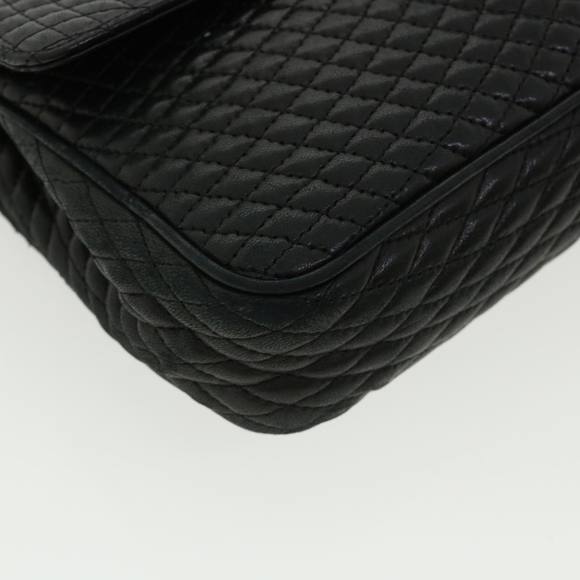 BALLY Chain Shoulder Bag Leather Black Auth am3668 - Picture 16 of 16